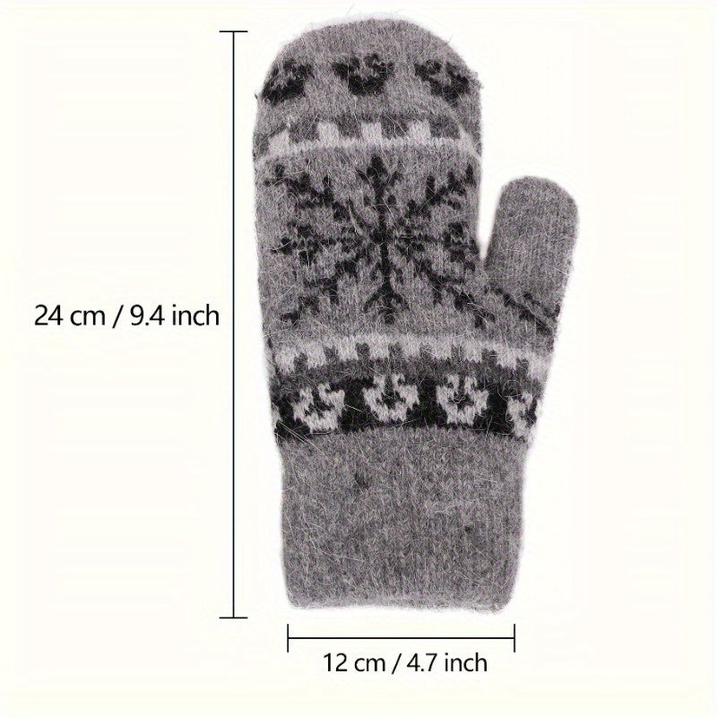 Snowflake Warm Gloves