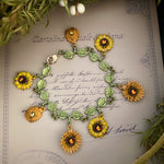 Vintage Sunflower Bracelet