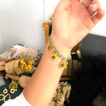 Vintage Sunflower Bracelet