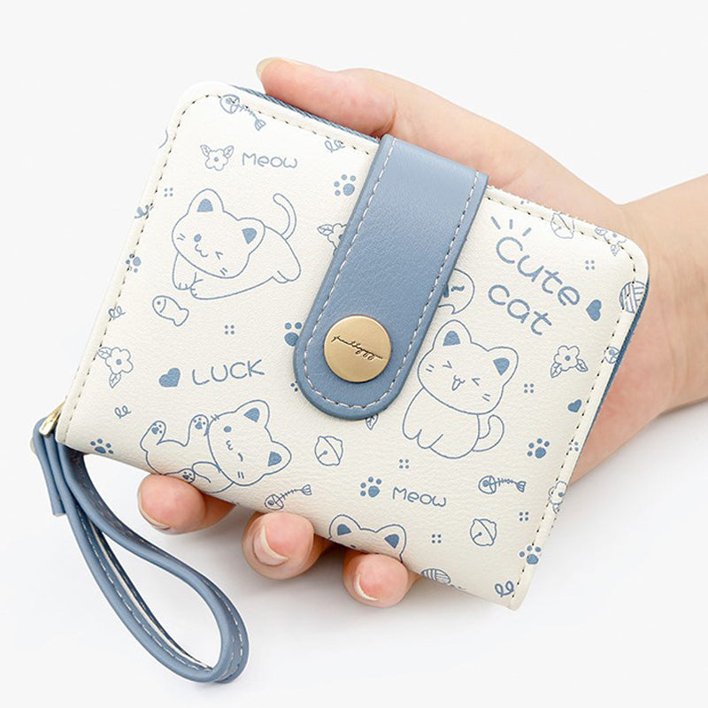 Cat Print Coin Purse