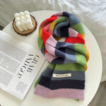 Colourful Striped Warm Scarf