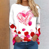 Casual Heart Print T-Shirt