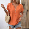 Casual Solid Colour Blouse