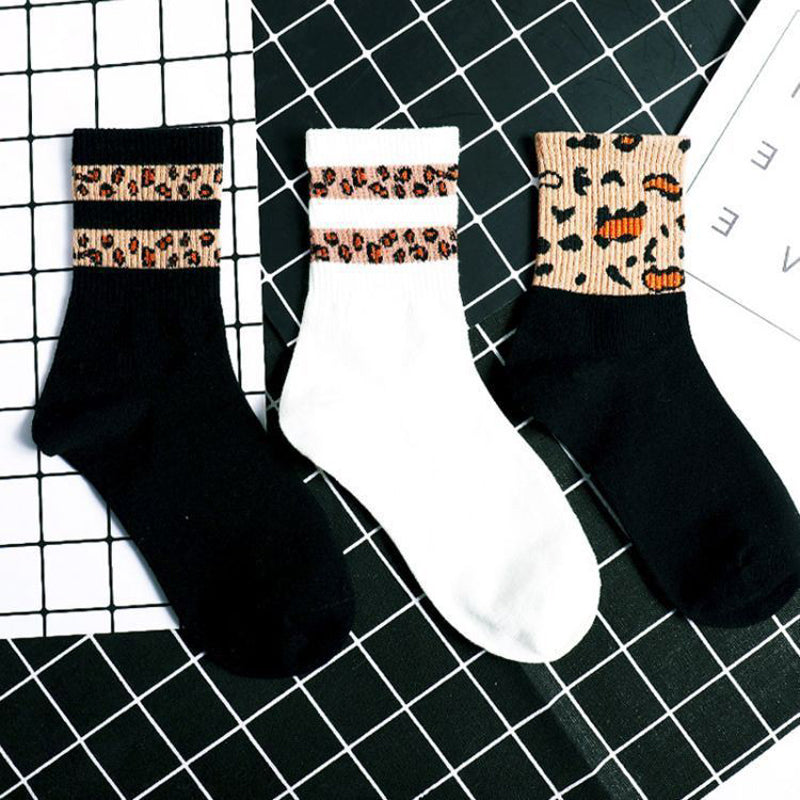 Leopard Print Warm Socks