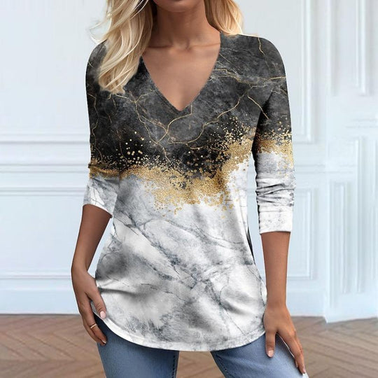 Casual Abstract Print T-Shirt