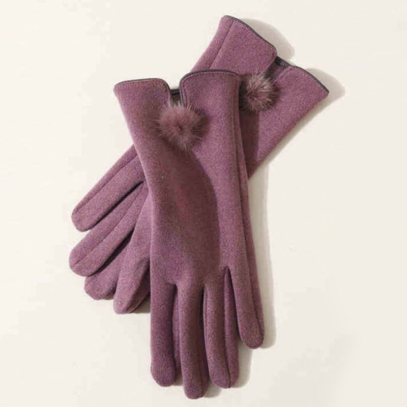 Solid Colour Warm Gloves