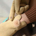 Solid Colour Warm Gloves