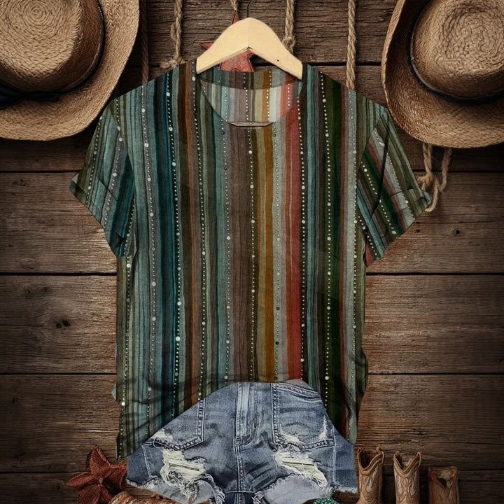 Casual Striped Blouse