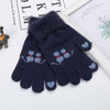 Warm Cat Pattern Gloves