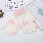 Warm Cat Pattern Gloves