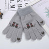 Warm Cat Pattern Gloves