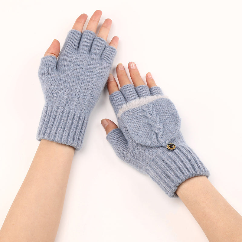 Solid Colour Warm Gloves