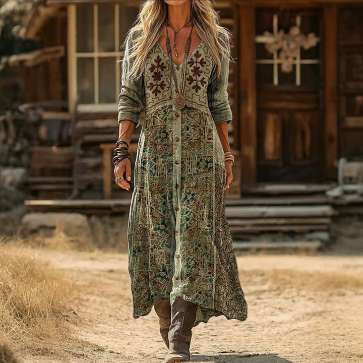 Casual Floral Print Dress