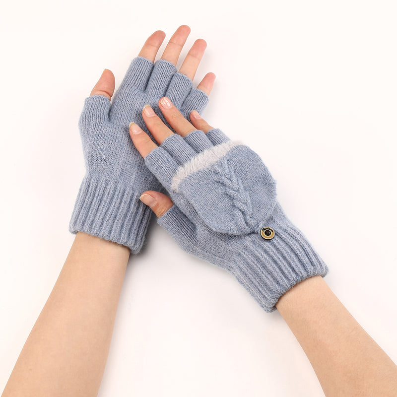 Solid Colour Warm Gloves