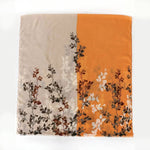 Vintage Leaf Print Scarf