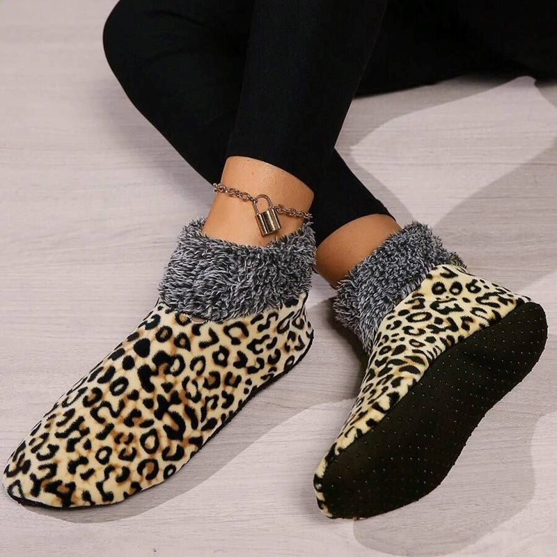 Leopard Print Warm Socks