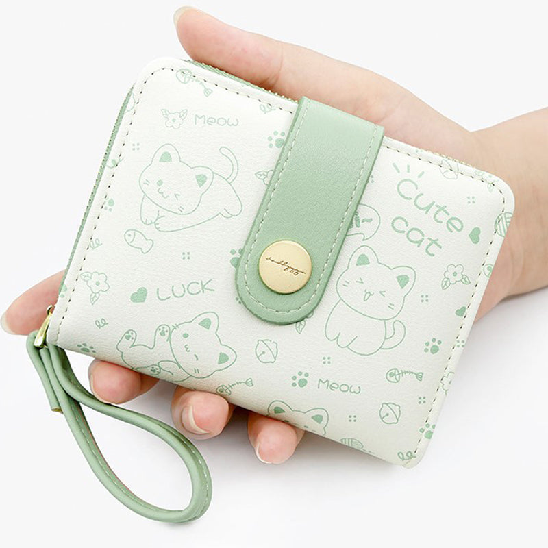 Cat Print Coin Purse