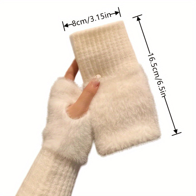 Solid Colour Warm Gloves