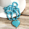 Bohemian Beaded Pendant Necklace