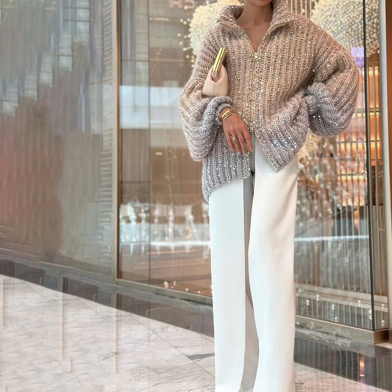 Fashionable Casual Knitted Cardigan