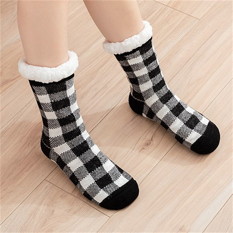 Vintage Plaid Warm Socks