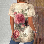 Vintage Floral Print T-Shirt