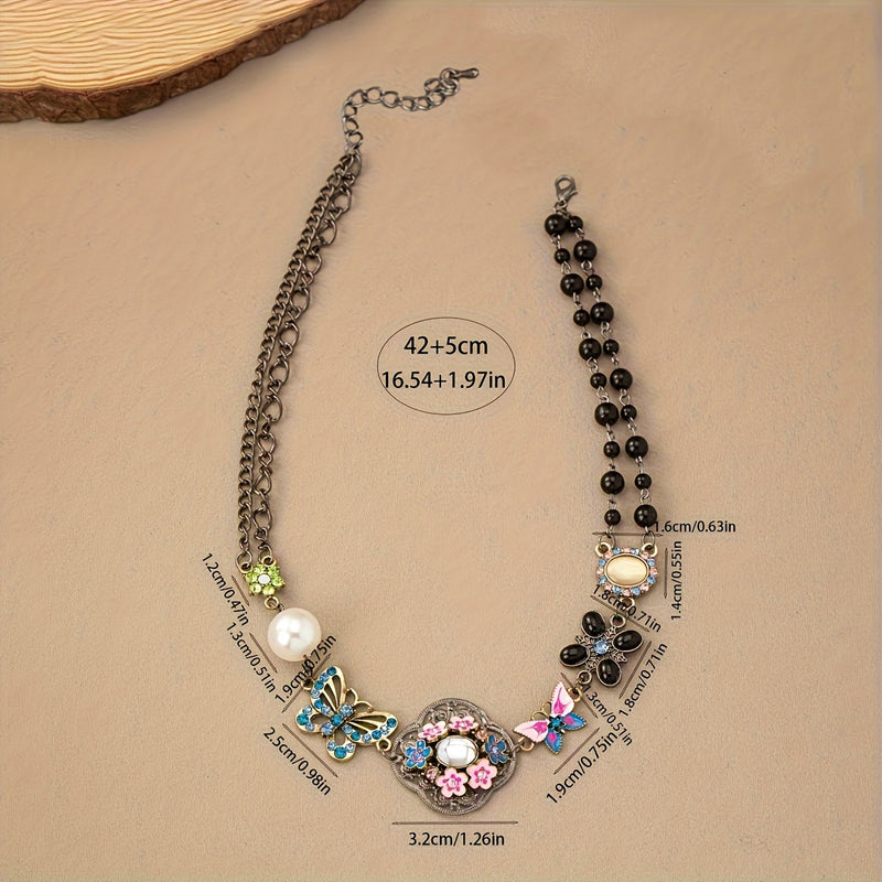 Vintage Ethnic Butterfly Necklace