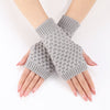 Solid Colour Knitted Gloves