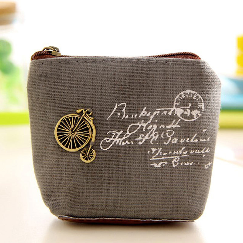 Vintage Canvas Coin Purse