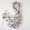 Vintage Floral Print Scarf