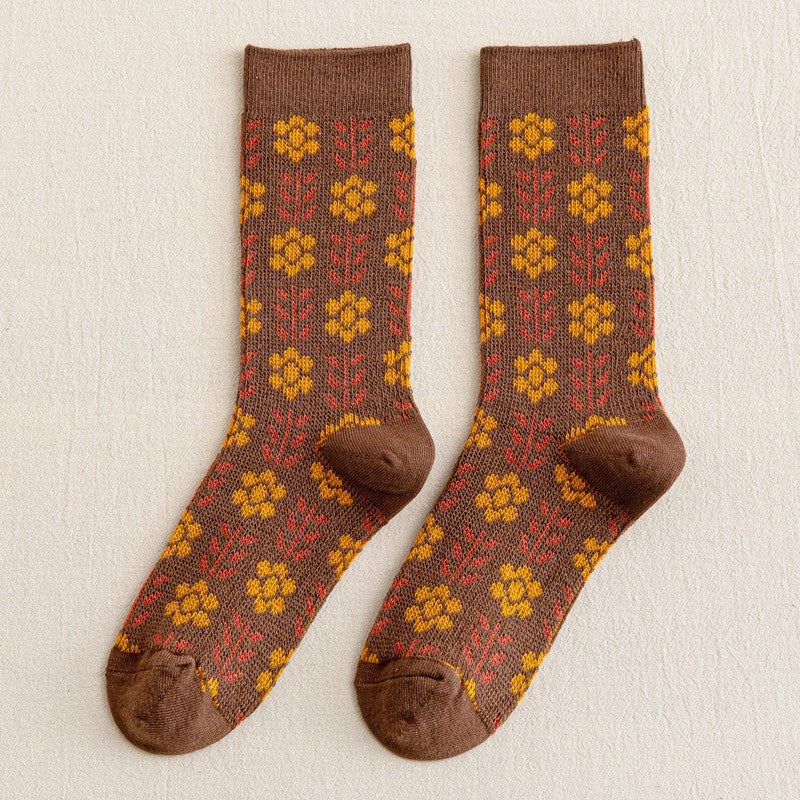 Vintage Floral Socks