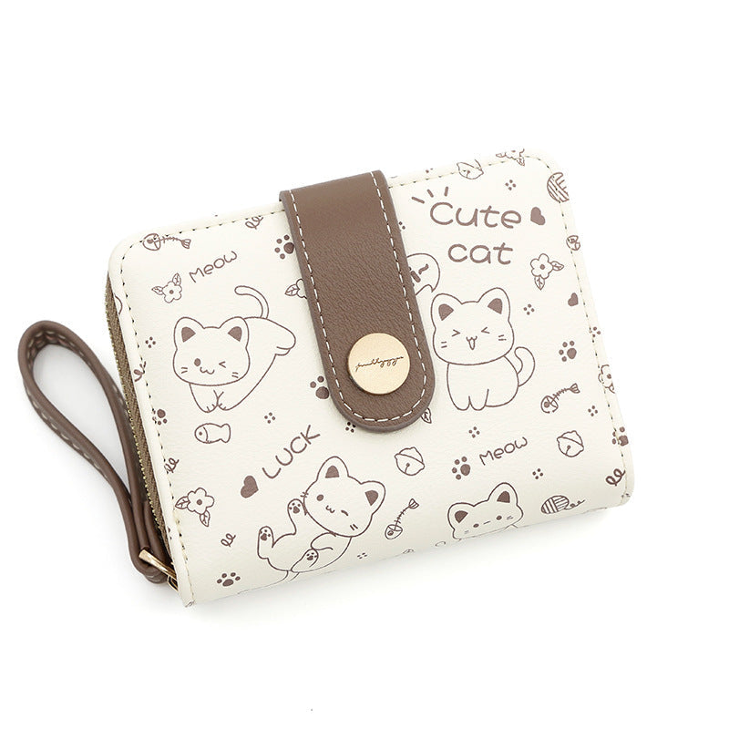 Cat Print Coin Purse