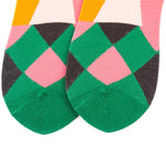 Abstract Colour Block Socks