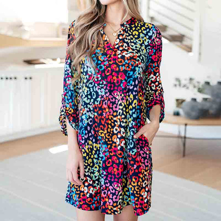 Floral Print Bohemian Dress