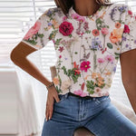 Casual Floral Print T-Shirt