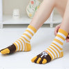 Pack Of 5 Pairs Of Five-Toe Socks