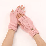 Solid Colour Warm Gloves