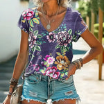 Vintage Floral Print T-Shirt