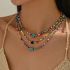 Bohemian Colourful Beaded Necklace