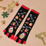 Five Toe Christmas Socks