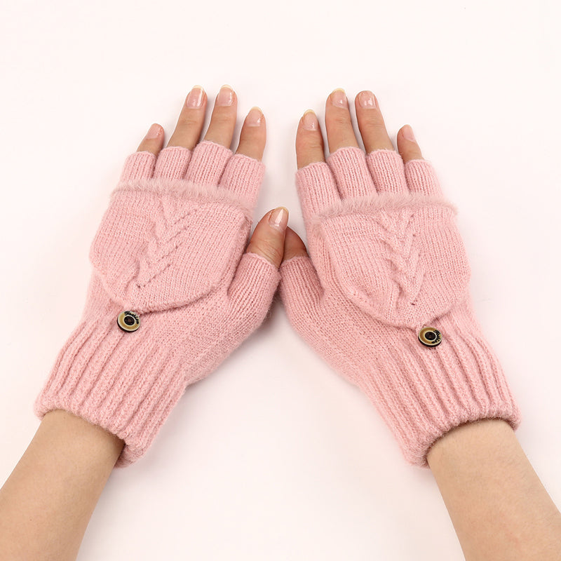 Solid Colour Warm Gloves