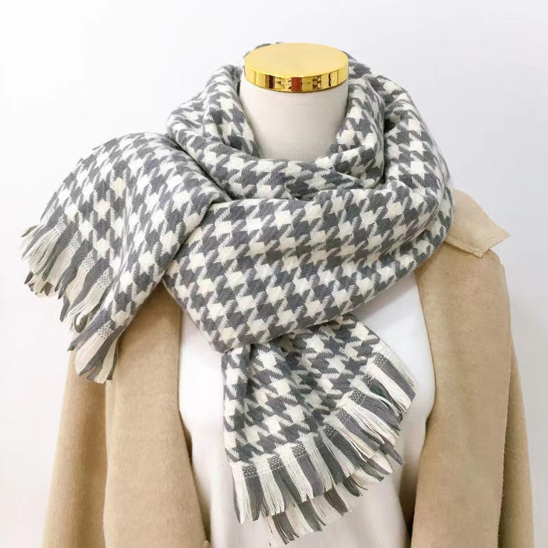 Warm Plaid Scarf