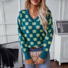 Casual Floral Knit Sweater