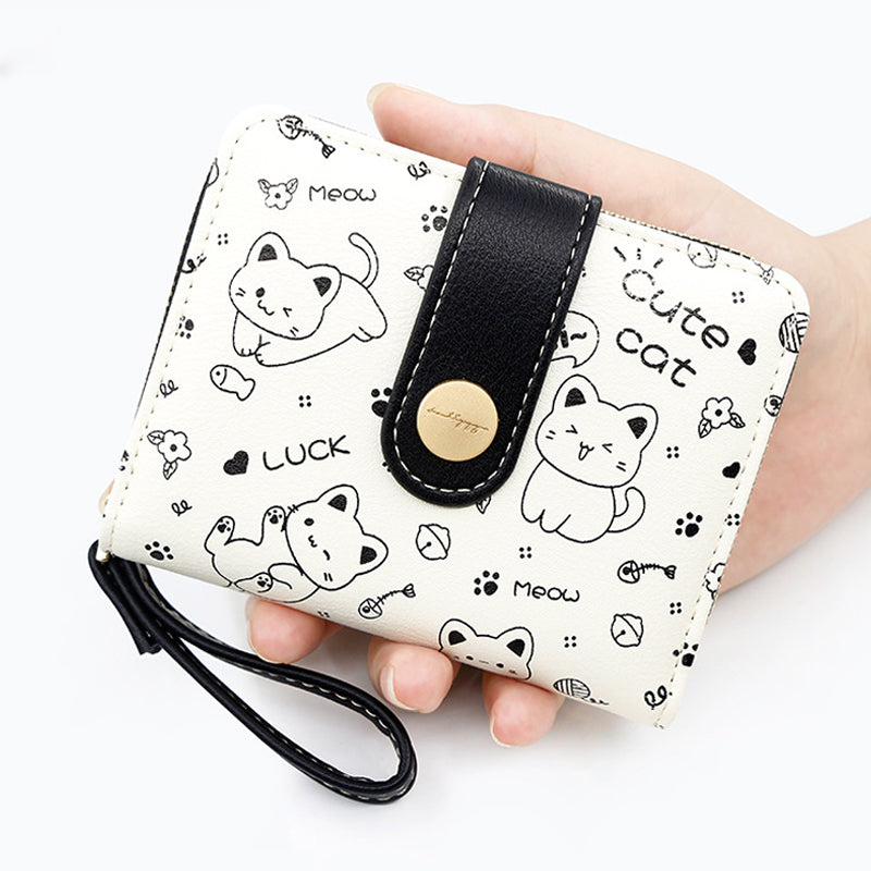 Cat Print Coin Purse