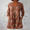 Vintage Ethnic Print Blouse