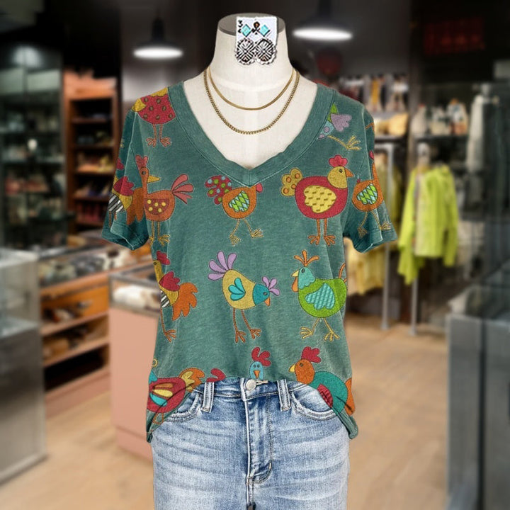 Geometric Print Casual T-Shirt