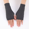 Solid Colour Knitted Gloves