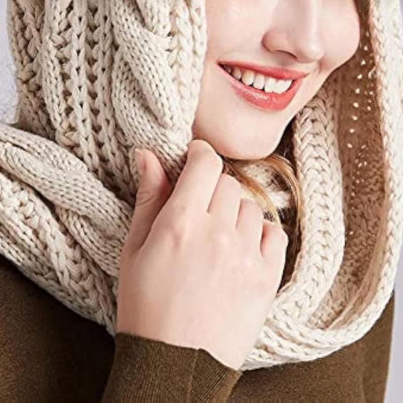 Solid Colour Knitted Scarf