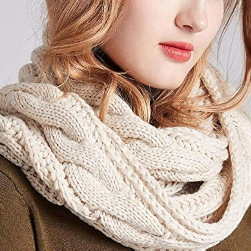 Solid Colour Knitted Scarf