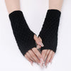 Solid Colour Knitted Gloves